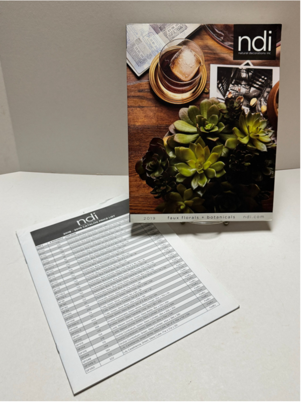 NDI Natural Decorations Inc 2019 Faux Florals & Botanicals Catalog / Book